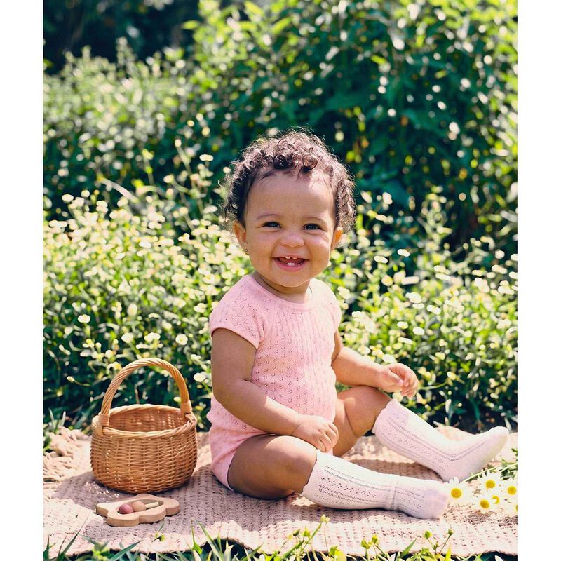 B&eacute;b&eacute; Willa Knit Pointelle Bodysuit image number 1